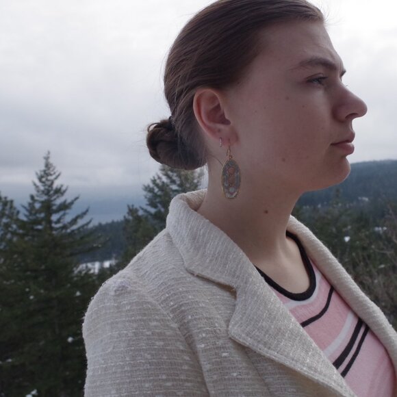 Vintage West Seal White Blazer 90s - Picture 6 of 9